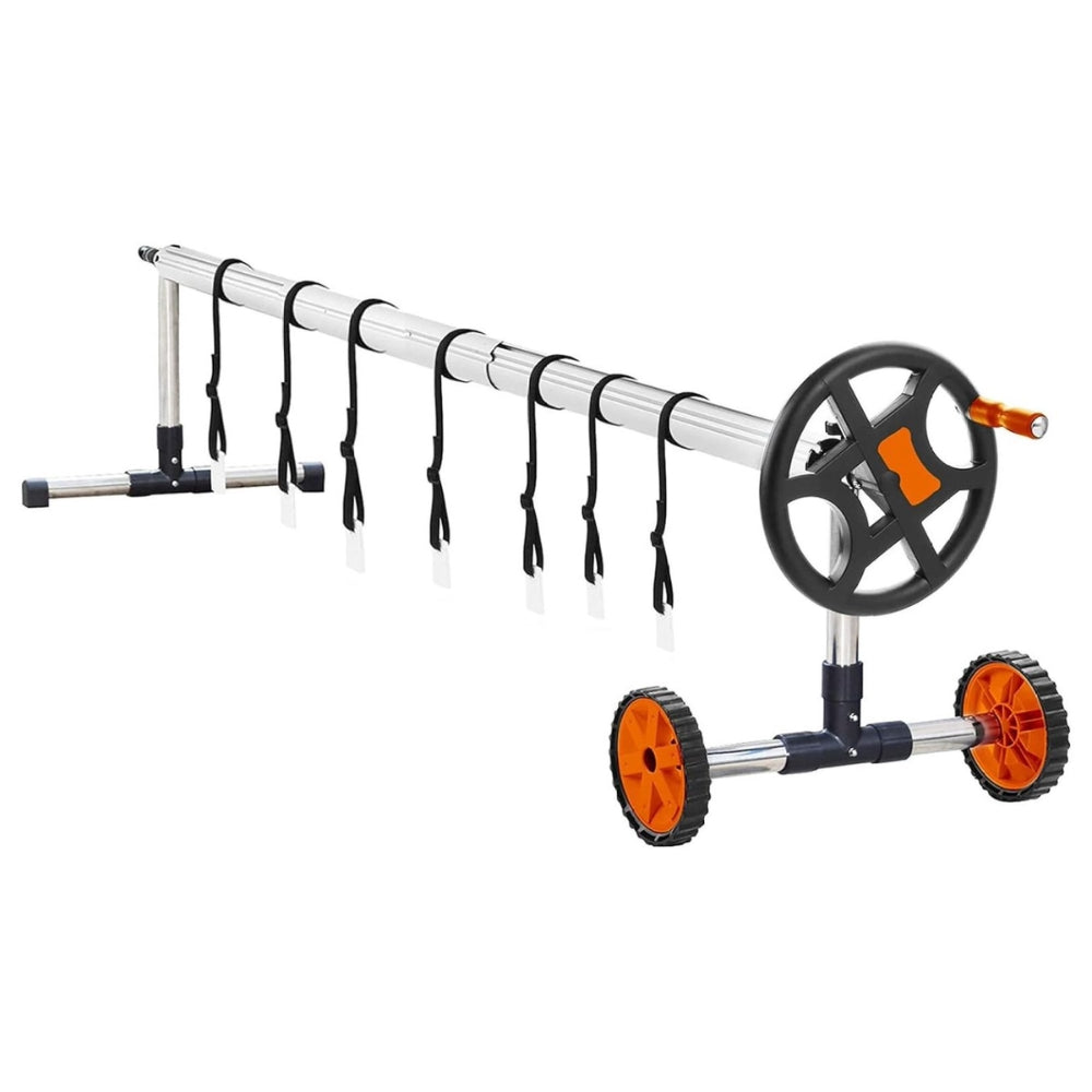 Pool Cover Reel Solar Inground Cover Aluminum Reel Set with Sandbags_5