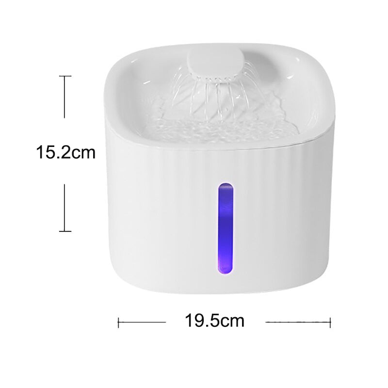 3L Quiet Operations Automatic Pet Water Fountain with Wireless Pump - SEKSI