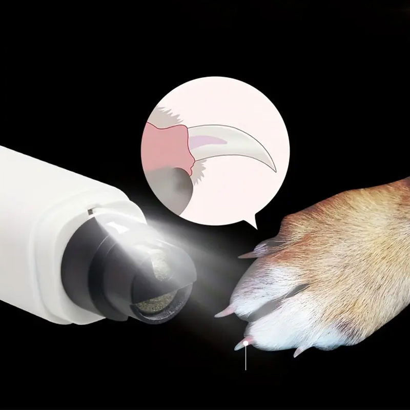 Automatic Electric Pet Nail Grinder with LED Guide Light - USB Rechargeable - SEKSI
