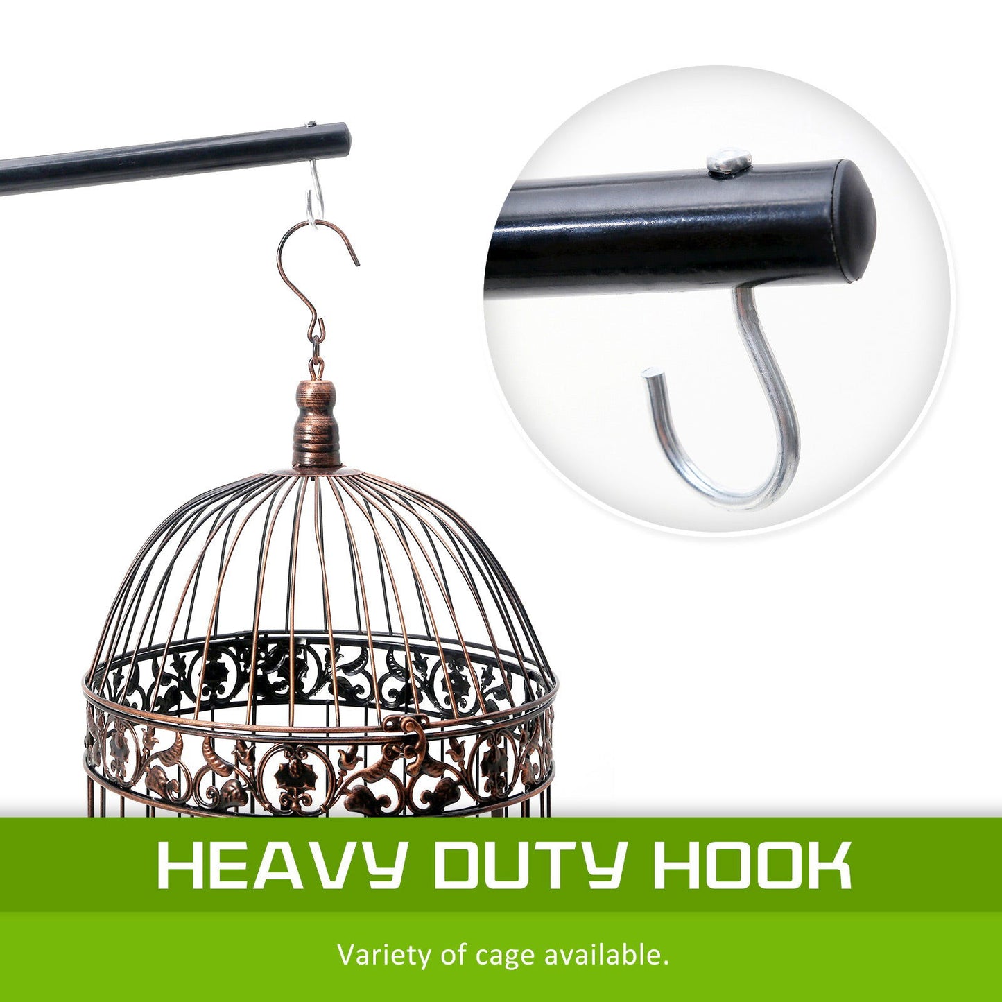 Bird Cage Hanger Stand Parrot Aviary SOLO 160cm - SEKSI