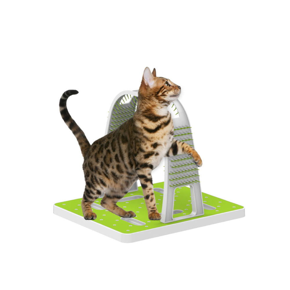 Cat Grooming Arch - Intercative Self Groom Brush + Scratcher Play - All For Paws - SEKSI