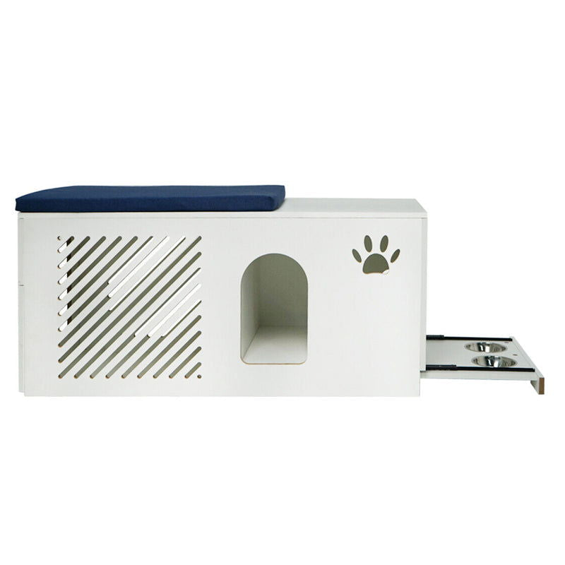 Cat Litterbox Enclosure Modern Designed Hidden Pet Litter Washroom - SEKSI