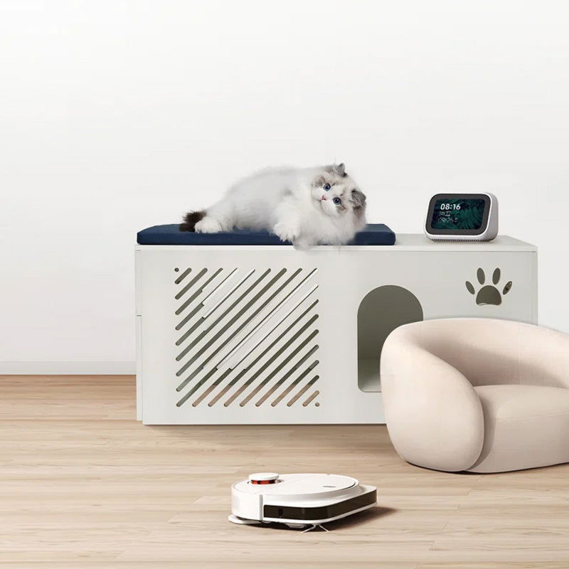 Cat Litterbox Enclosure Modern Designed Hidden Pet Litter Washroom - SEKSI