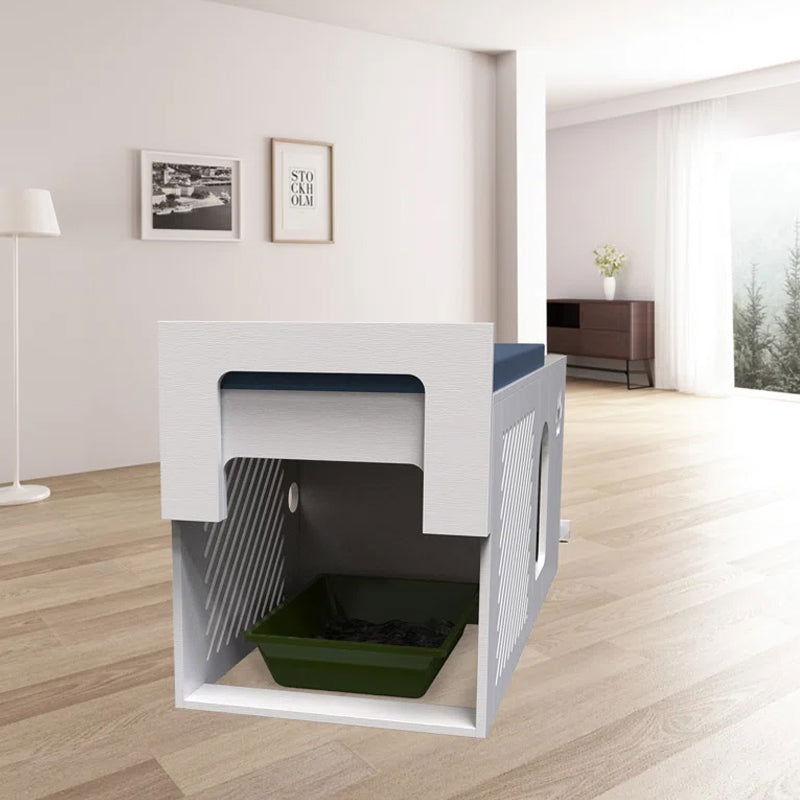 Cat Litterbox Enclosure Modern Designed Hidden Pet Litter Washroom - SEKSI