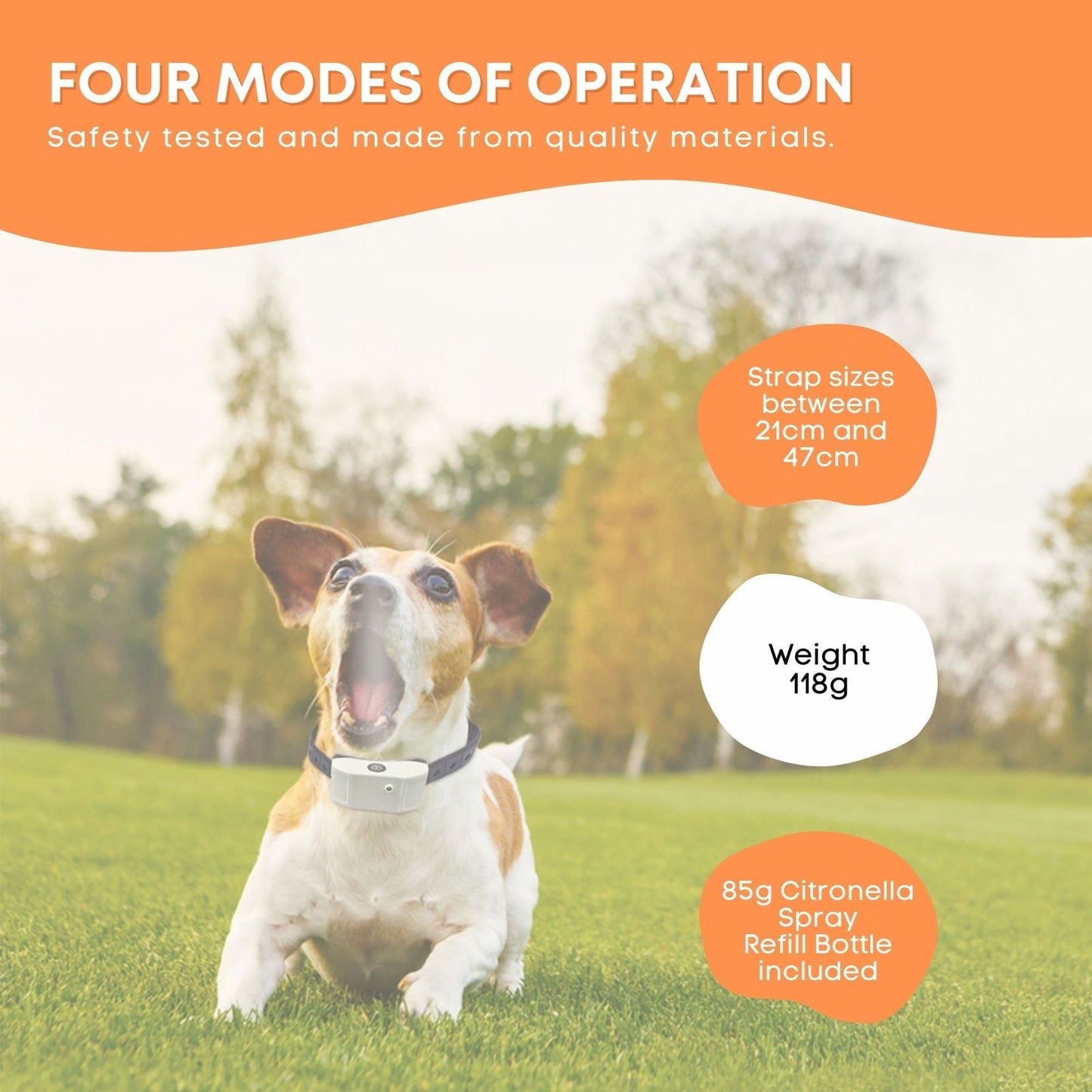 Dog Bark Collar - Citronella USB Rechargeable Mist Spray Training Device - SEKSI