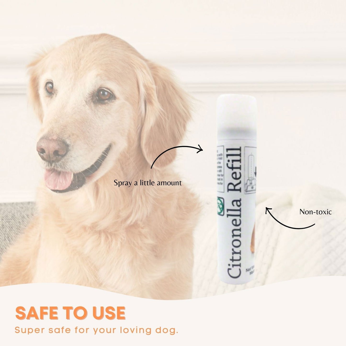 Dog Bark Collar - Citronella USB Rechargeable Mist Spray Training Device - SEKSI