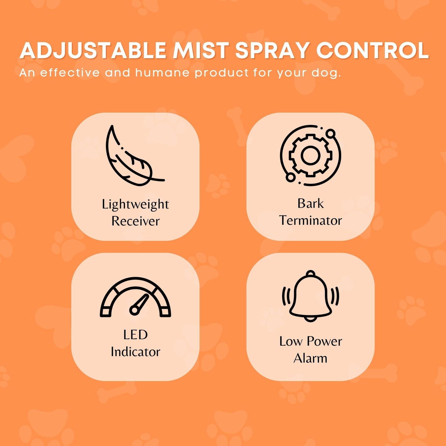 Dog Bark Collar - Citronella USB Rechargeable Mist Spray Training Device - SEKSI