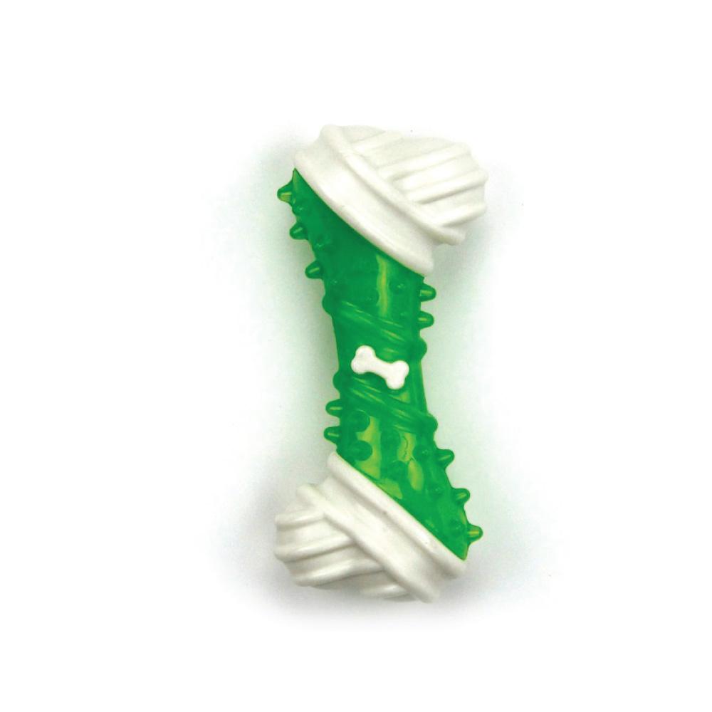 Dog Chew Bone - Green Chicken Flavour Taste - Puppy Dental Teething Gum Toy AFP - SEKSI