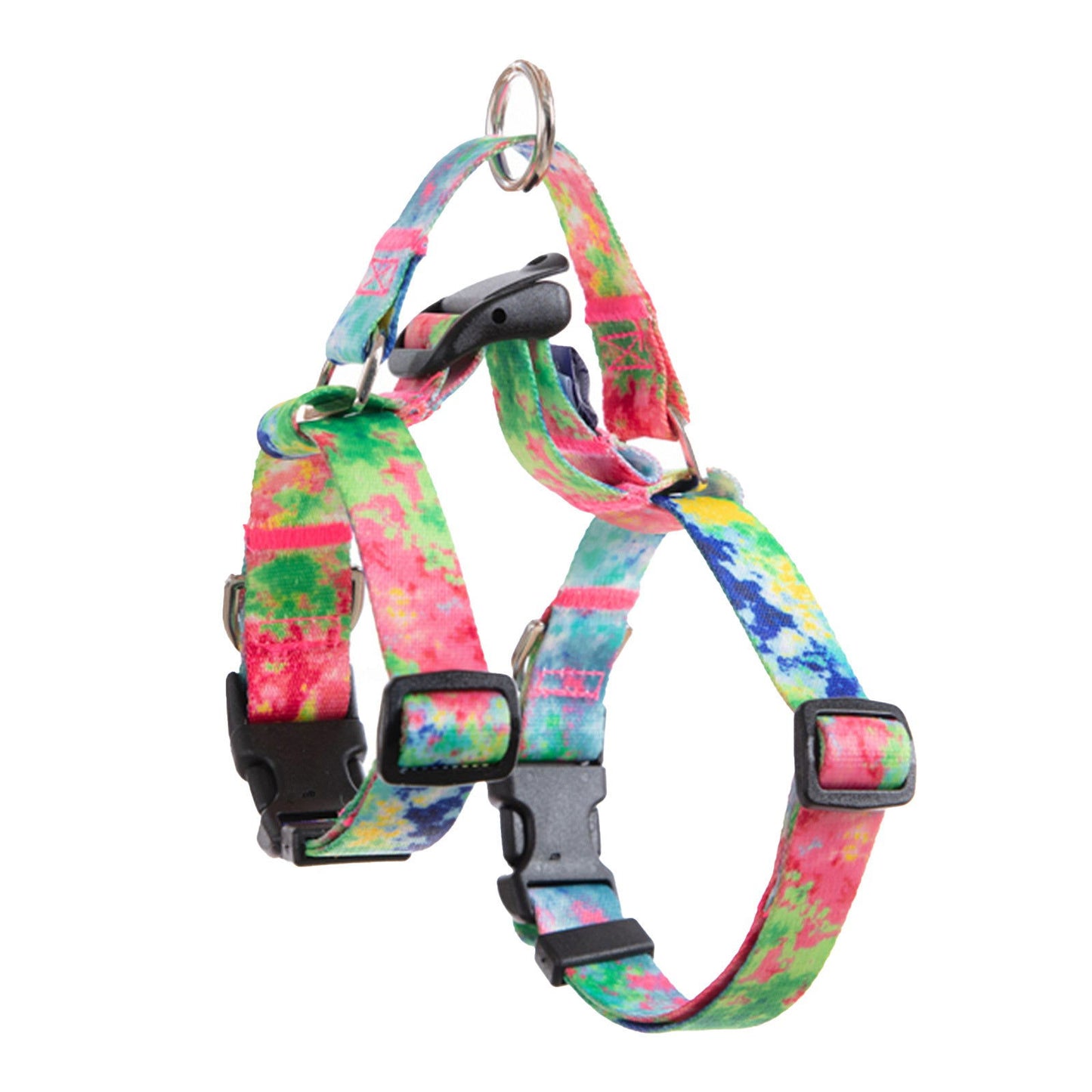 Dog Double-Lined Straps Harness Adjustable L SWEET GREEN - SEKSI