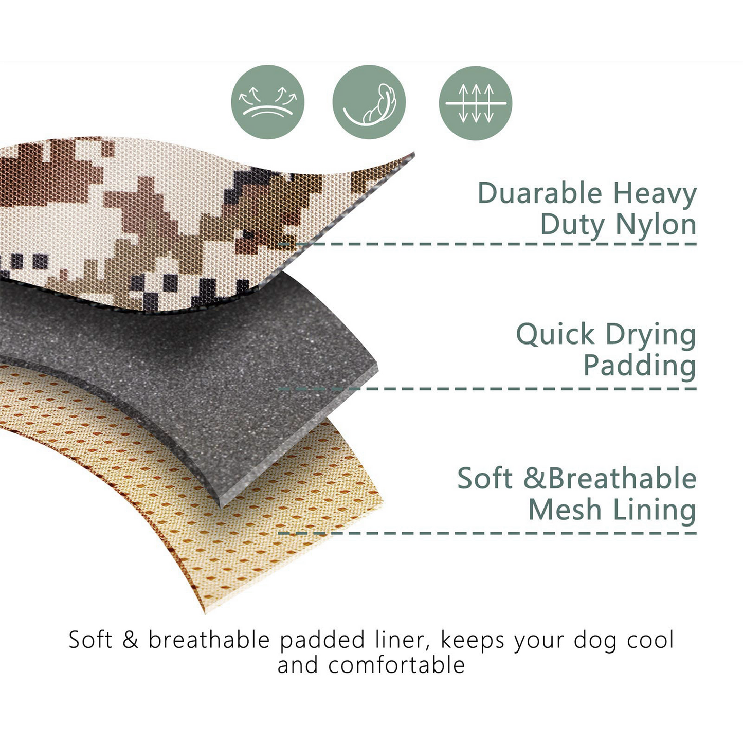 Dog Harness Tactical No Pull Adjustable Pet Military Working Training Vest XL - SEKSI