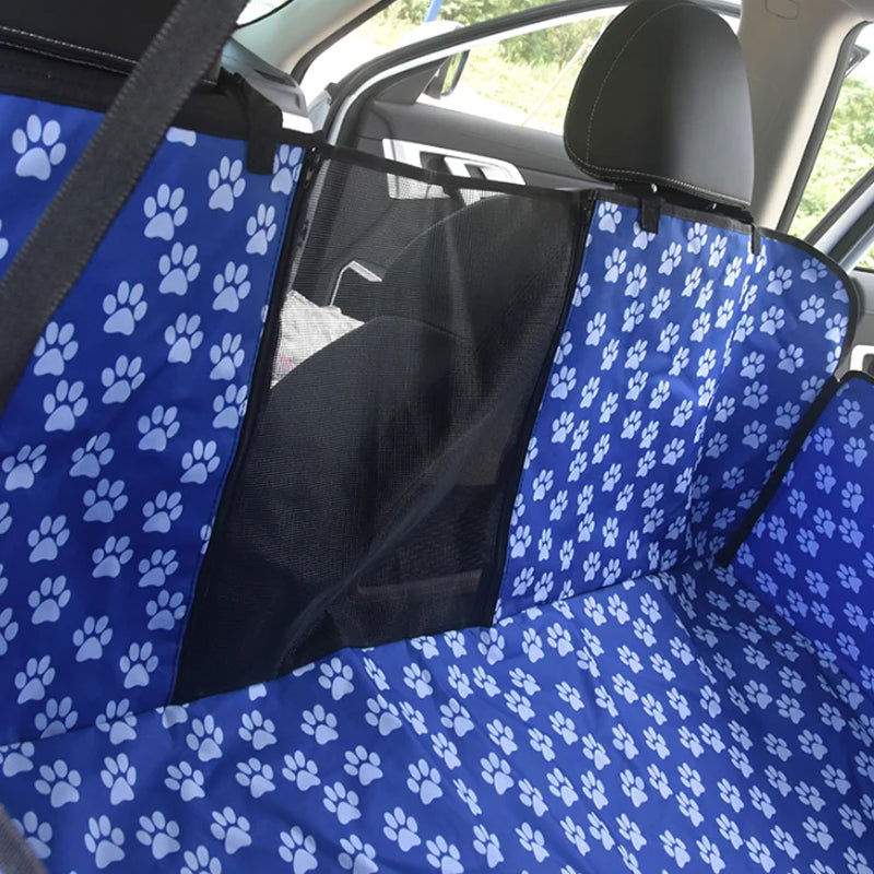 Dog Seat Cover with Perspective Mesh Window Waterproof Pet Hammock - SEKSI