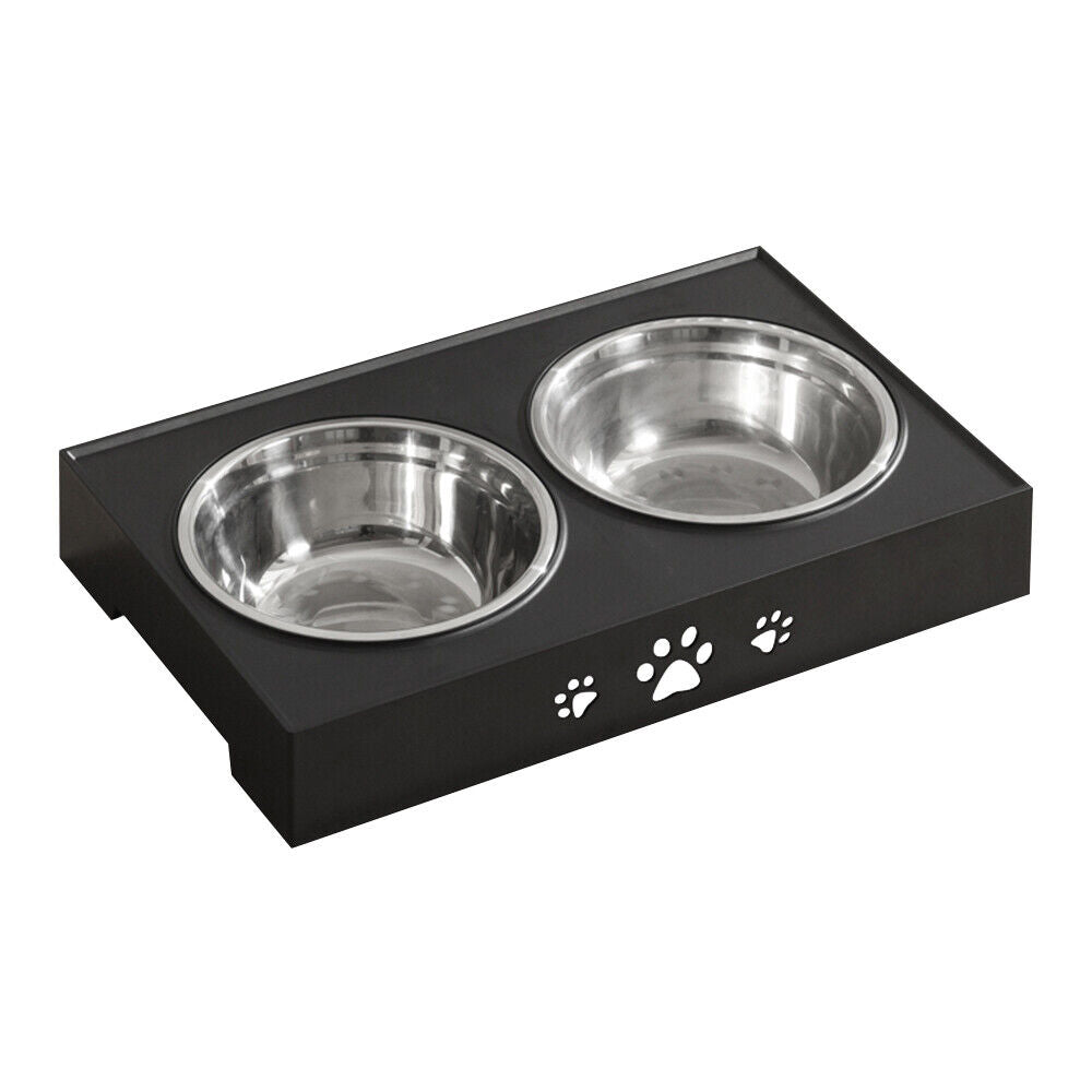 Elevated Double Bowl Dog Pet Feeder with Adjustable Height - SEKSI