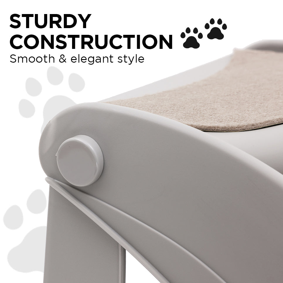 Furtastic 38cm Foldable Pet Stairs Ramp - Grey - SEKSI