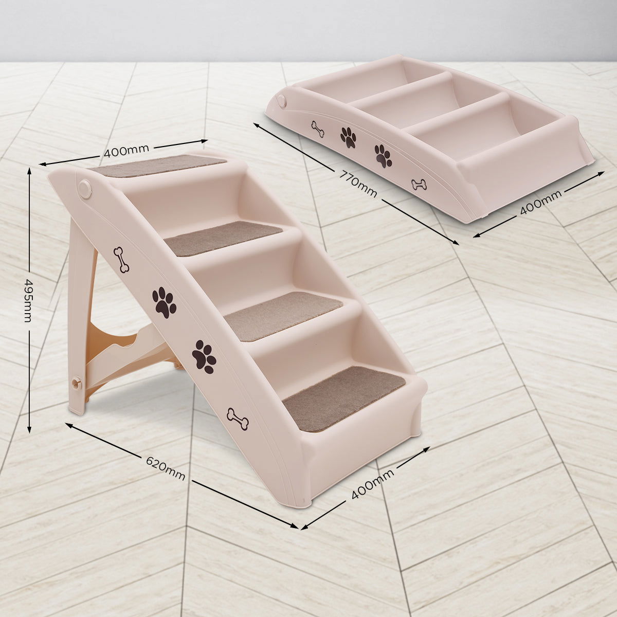 Furtastic 50cm Foldable Step Ladder Stairs - SEKSI