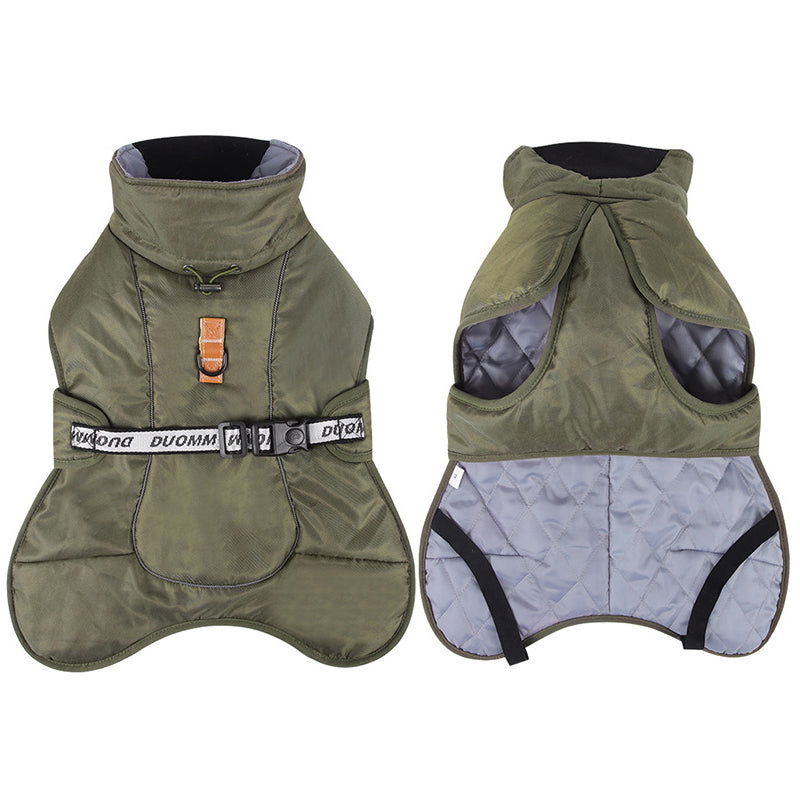 Hooded Pet Winter Jacket Thick and Comfortable Padded Dog Clothes - SEKSI