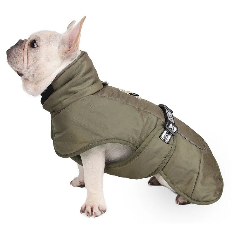 Hooded Pet Winter Jacket Thick and Comfortable Padded Dog Clothes - SEKSI