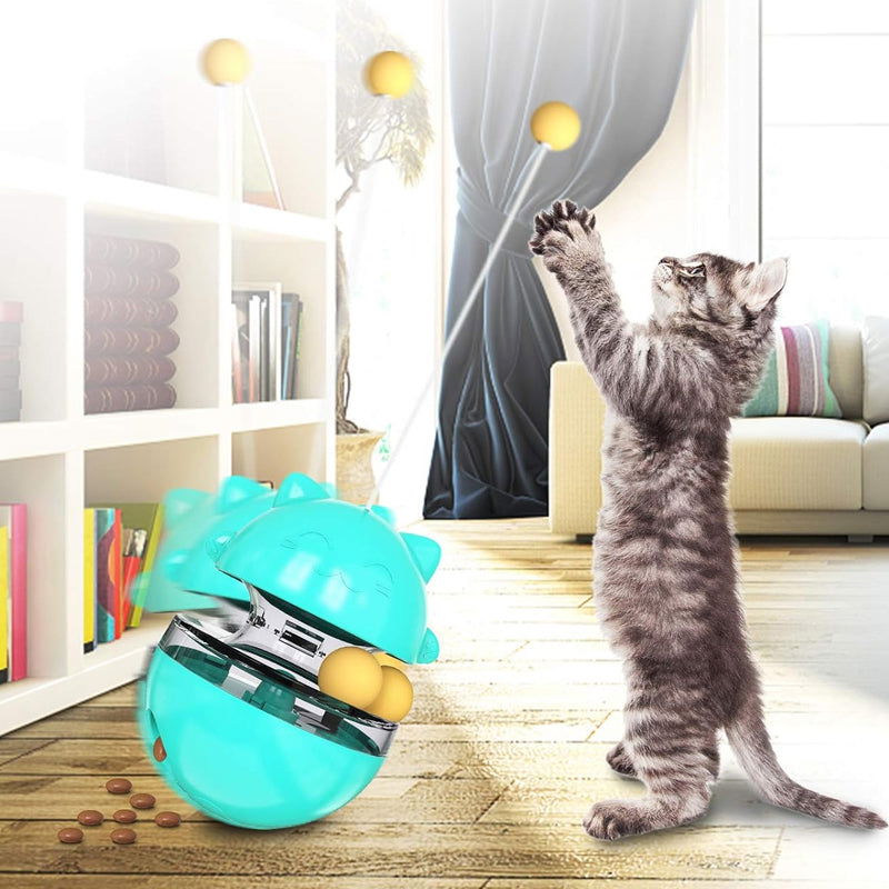 Interactive Cat Tumbler Treat and Food Dispenser Slow Feeder with Ball - SEKSI