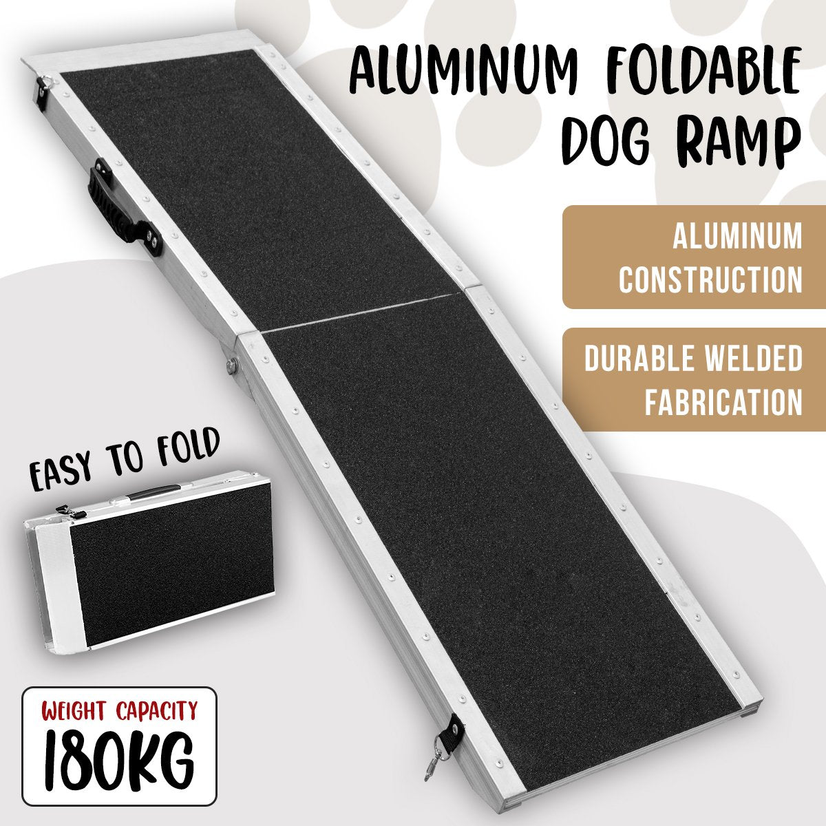Kartrite Foldable Aluminium Dog Ramp - 183 x 38cm - SEKSI