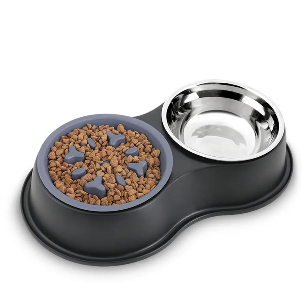 PETSWOL Dog Water And Food Bowls With Slow Feeder - SEKSI