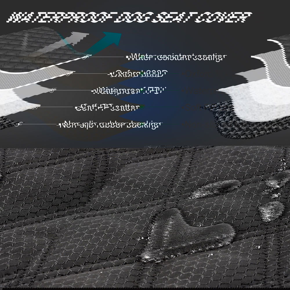 PETSWOL Waterproof Dog Seat Cover For Back Seat - SEKSI