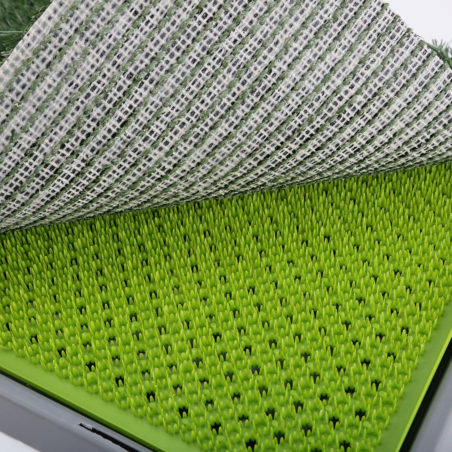 Pet Dog Potty Tray Training Toilet + 1 Grass Mat 69cm x 43cm - SEKSI