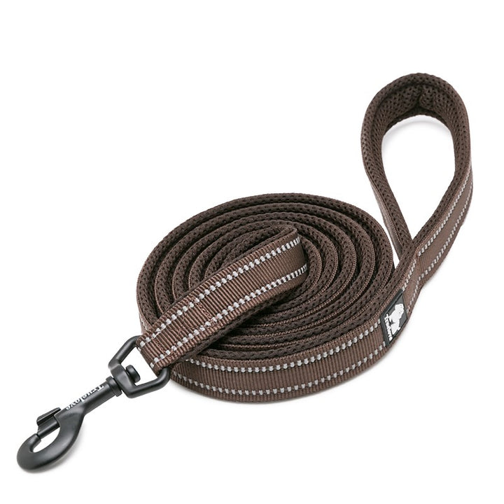 Reflective Pet Leash 2 meters Brown XS - SEKSI