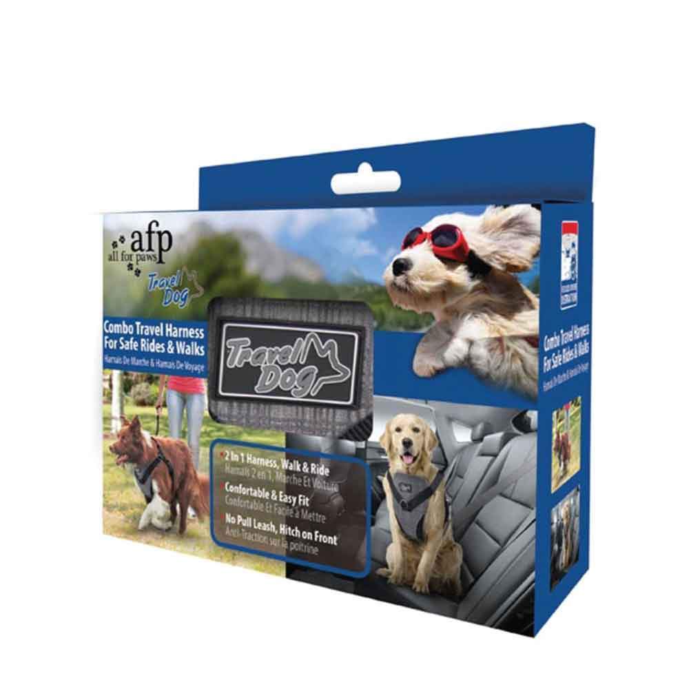 S Dog Harness 2 in 1 Combo - Car Travel Rides + Walks - No Pull Leash Seat Belt - SEKSI