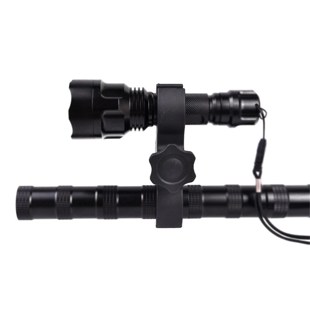 2 pack Universal Quick Release Gun Scope Sight Flashlight Torch Clip Holder Clamp Mount Fits Multiple Scope Size(Excluding flashlight)