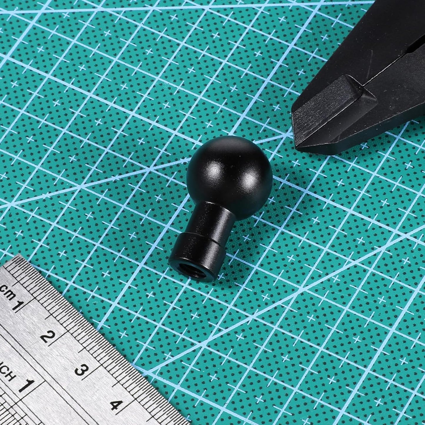 Vin Beauty 17mm Ball Head Mount Aluminum 1/4"-20 Screw Male/Female Adapter for Action Camera Phone Helmet Stand GPS Holder Bracket