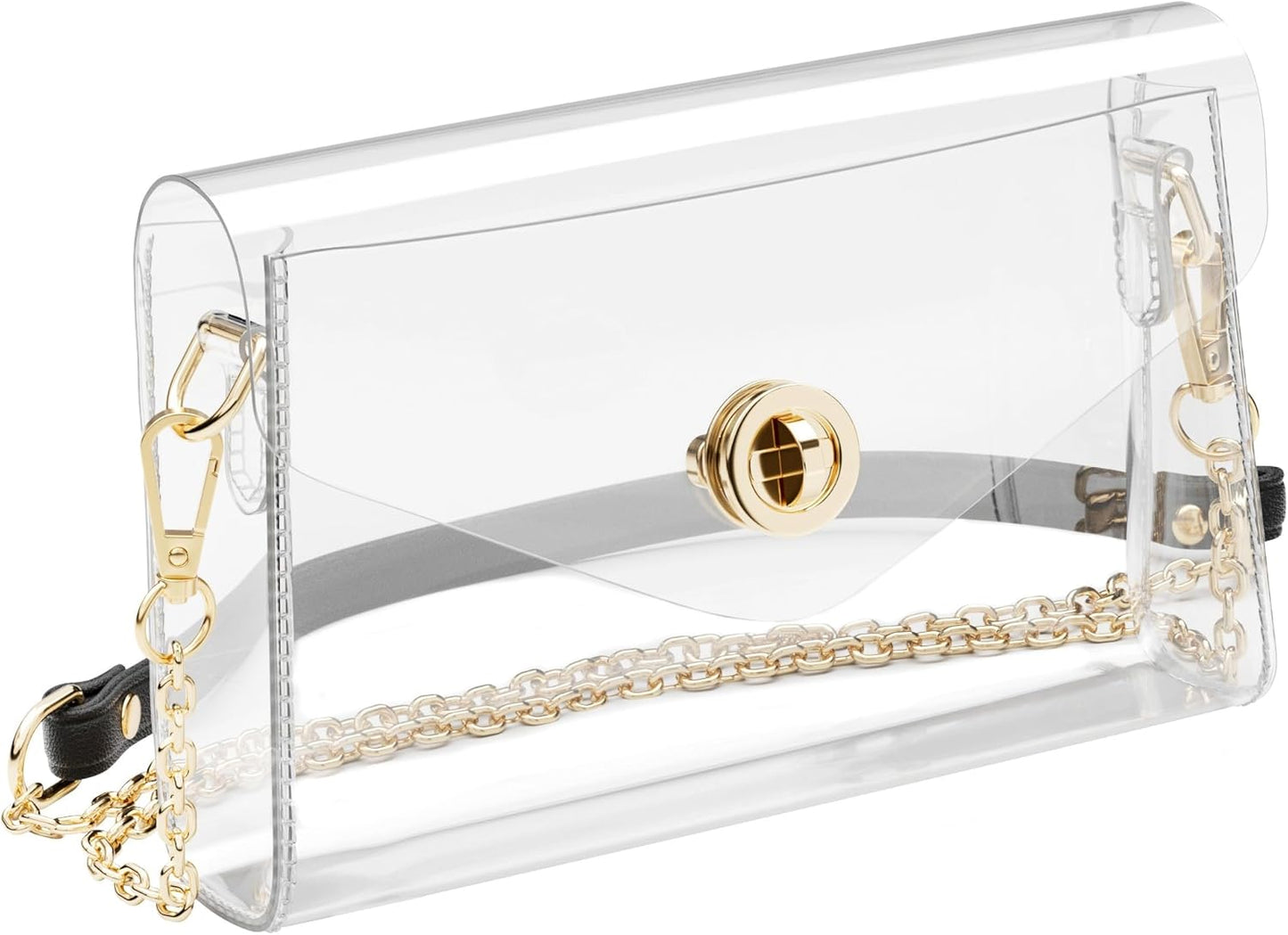 Clear Purse for Women, Clear Bag for Stadium Events, Crossbody Bag Stadium Approved for Sports Concerts Outfits