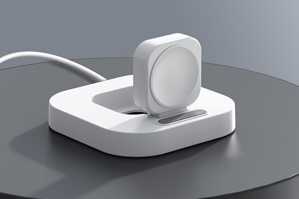 Portable Charging Dock for Apple Watch Wireless Watch Charger Stand Compatible with Apple Watch -White