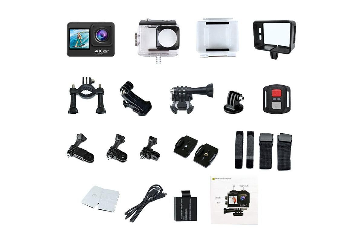 4K Action Camera Waterproof Underwater Camera with Remote Contro
