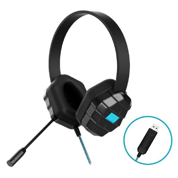 Gumdrop DropTech USB B2 Kids Rugged Headset - Compatible with all devices with USB connector