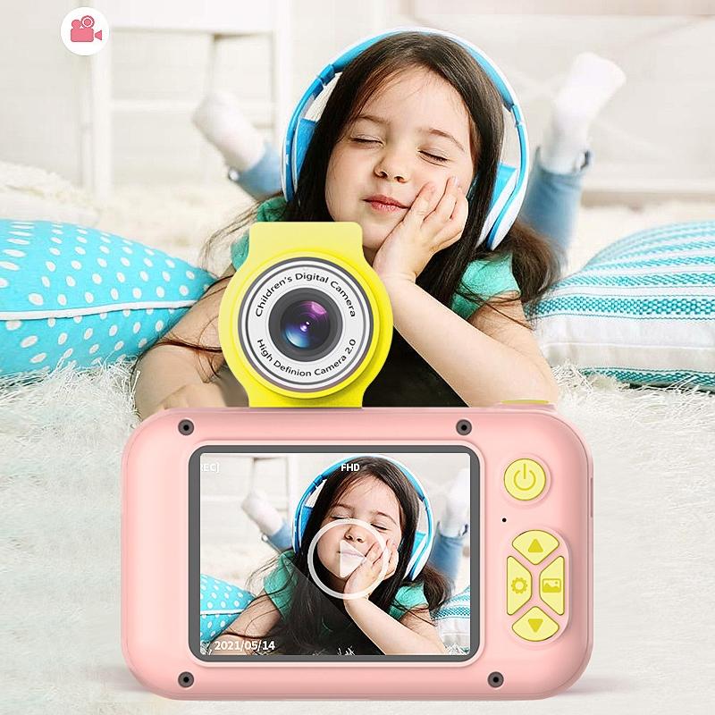 Reversible Mini Hd Child Camera - Blue Lens