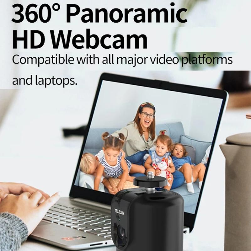 Intelligent 360 Degree Follow Gimbal Camera With Ai Face Recognition - Black