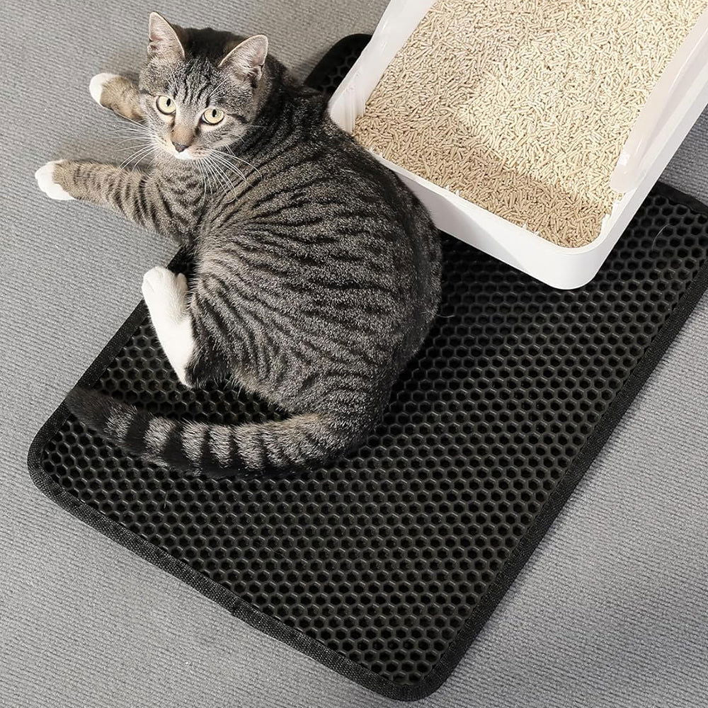 Waterproof Double Layer Cat Litter Mat Non-Slip Scratch Pad - SEKSI
