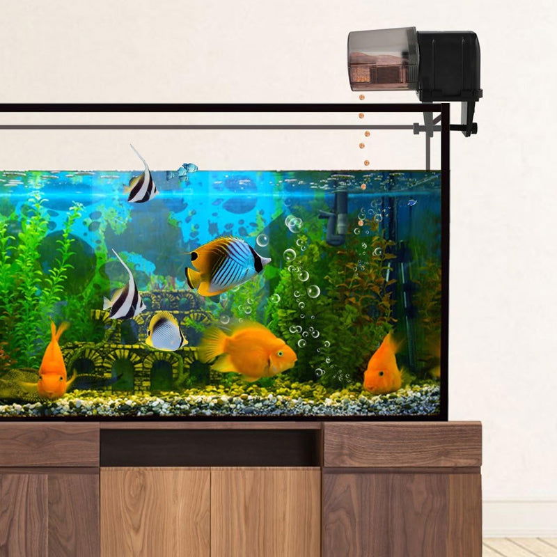 Wi-Fi Enabled Automatic Pet Fish Feeder Food Dispenser- USB Powered - SEKSI