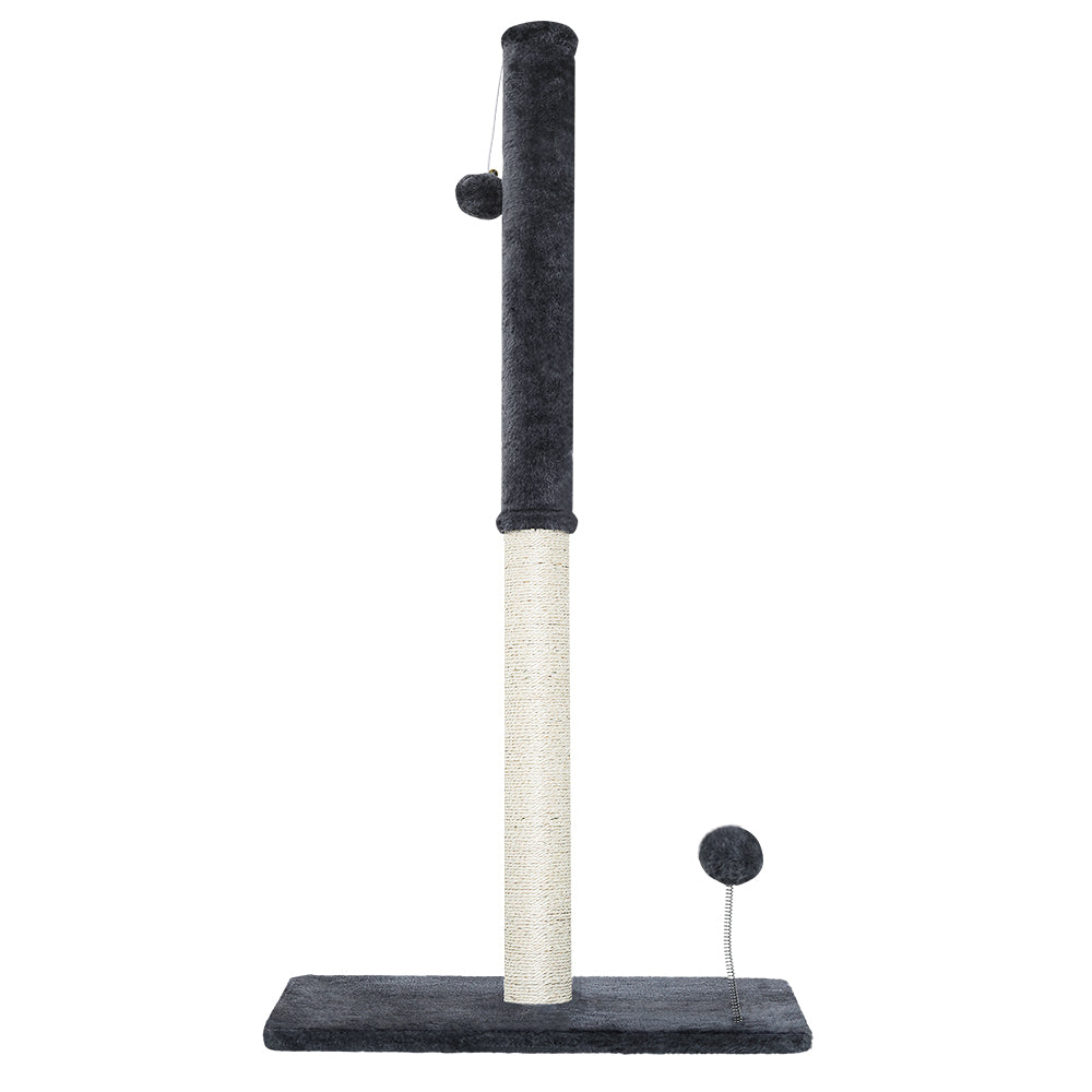 i.Pet Cat Tree 105cm Scratching Post Scratcher Tower Condo House Hanging toys Grey - SEKSI