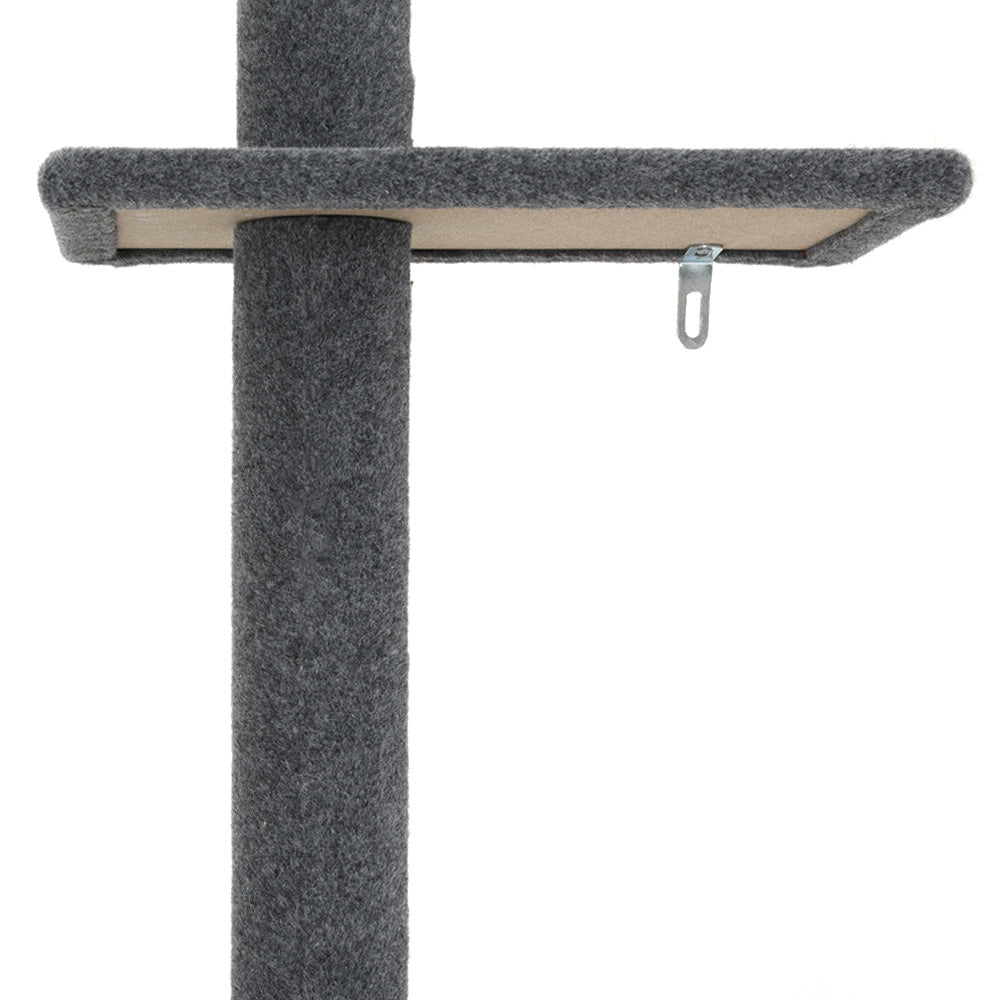 i.Pet Cat Tree 290cm Tower Scratching Post Scratcher Floor to Ceiling Cats Bed Grey - SEKSI