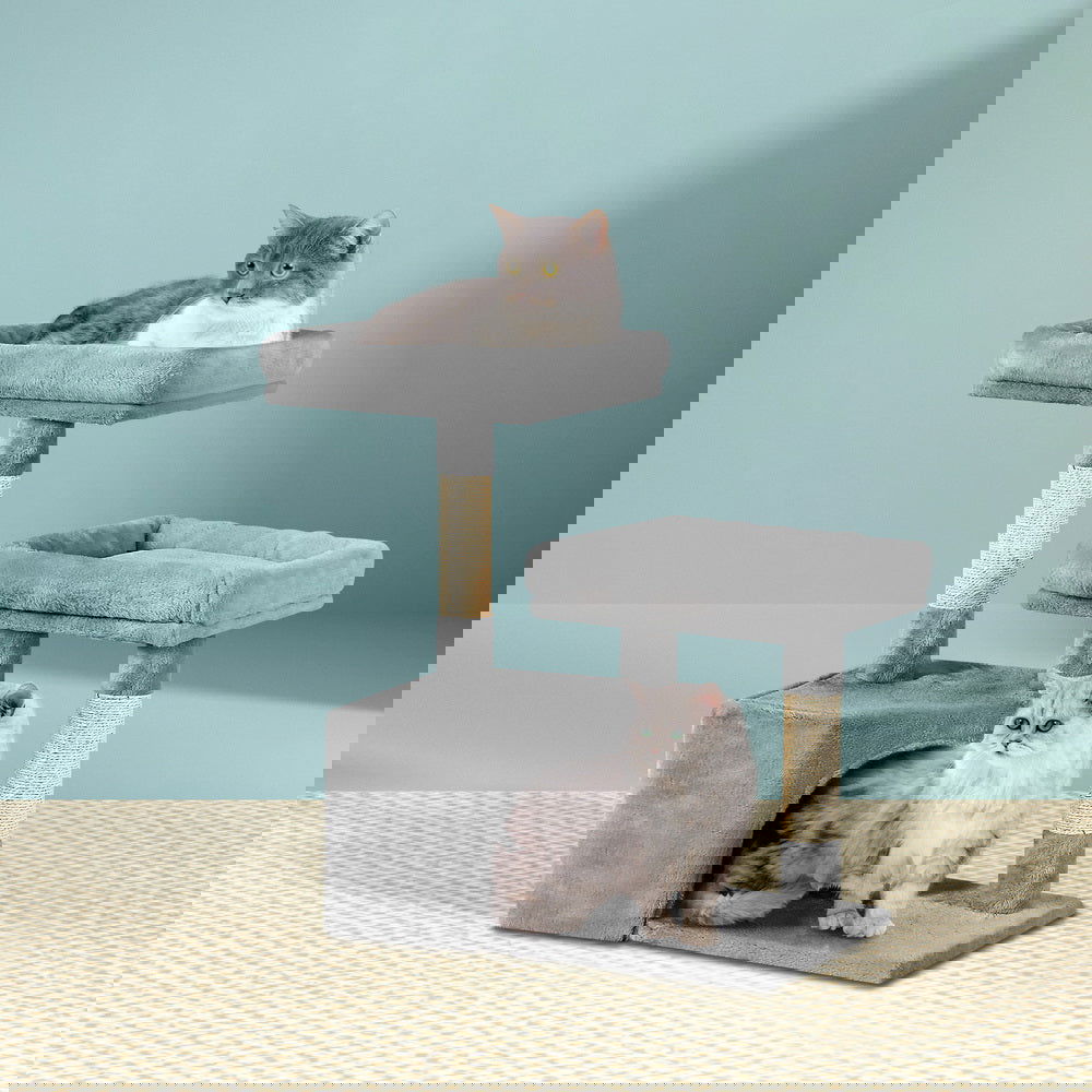 i.Pet Cat Tree 69cm Scratching Post Tower Scratcher Wood Condo House Bed Trees - SEKSI