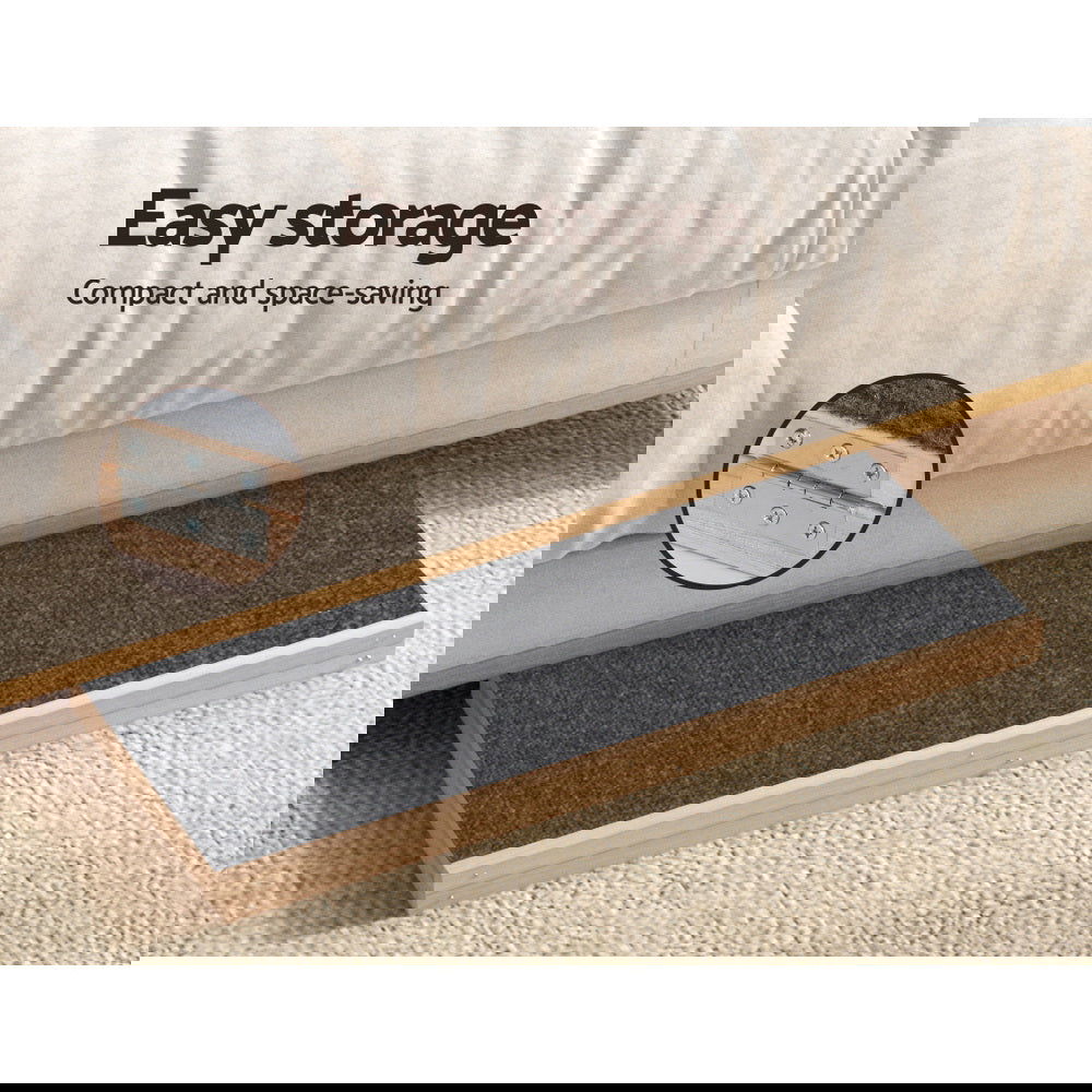 i.Pet Dog Ramp 100cm Adjustable Height Wooden Steps Stairs For Bed Sofa Car Foldable - SEKSI