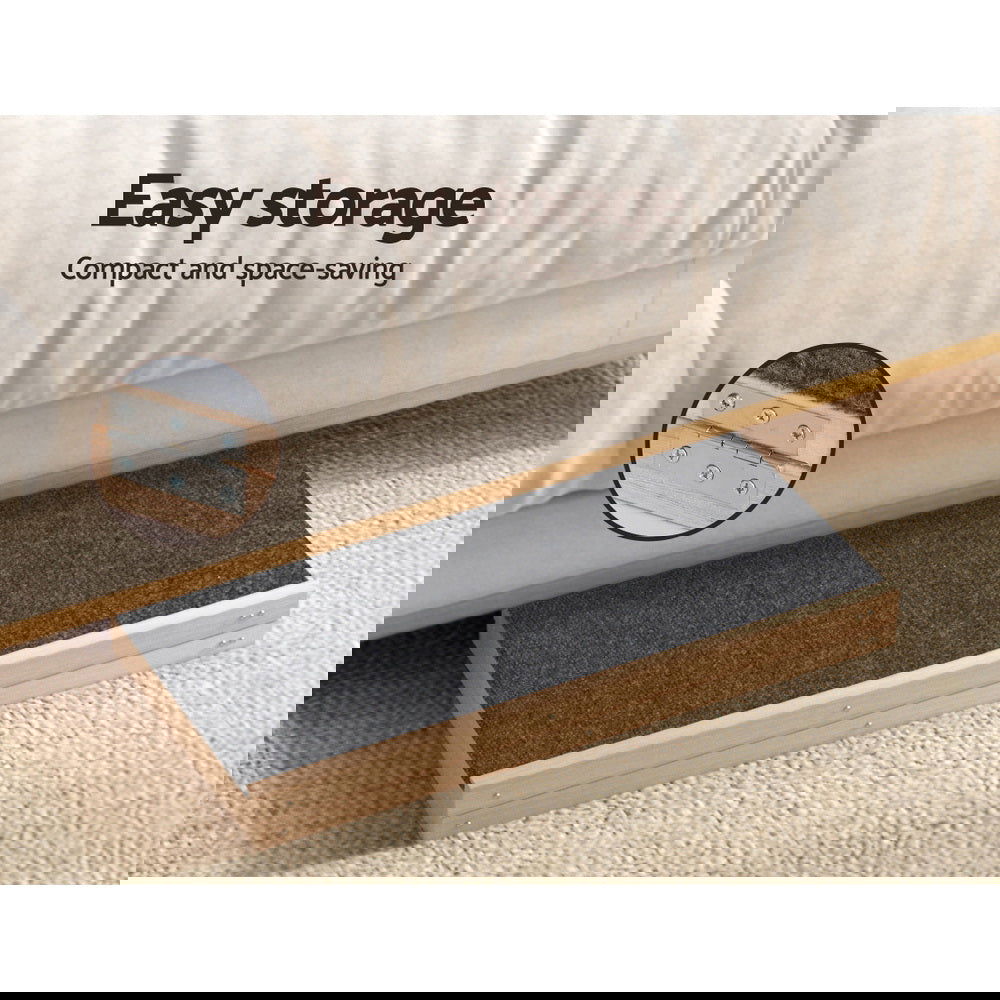 i.Pet Dog Ramp 70cm Adjustable Height Wooden Steps Stairs For Bed Sofa Car Foldable - SEKSI