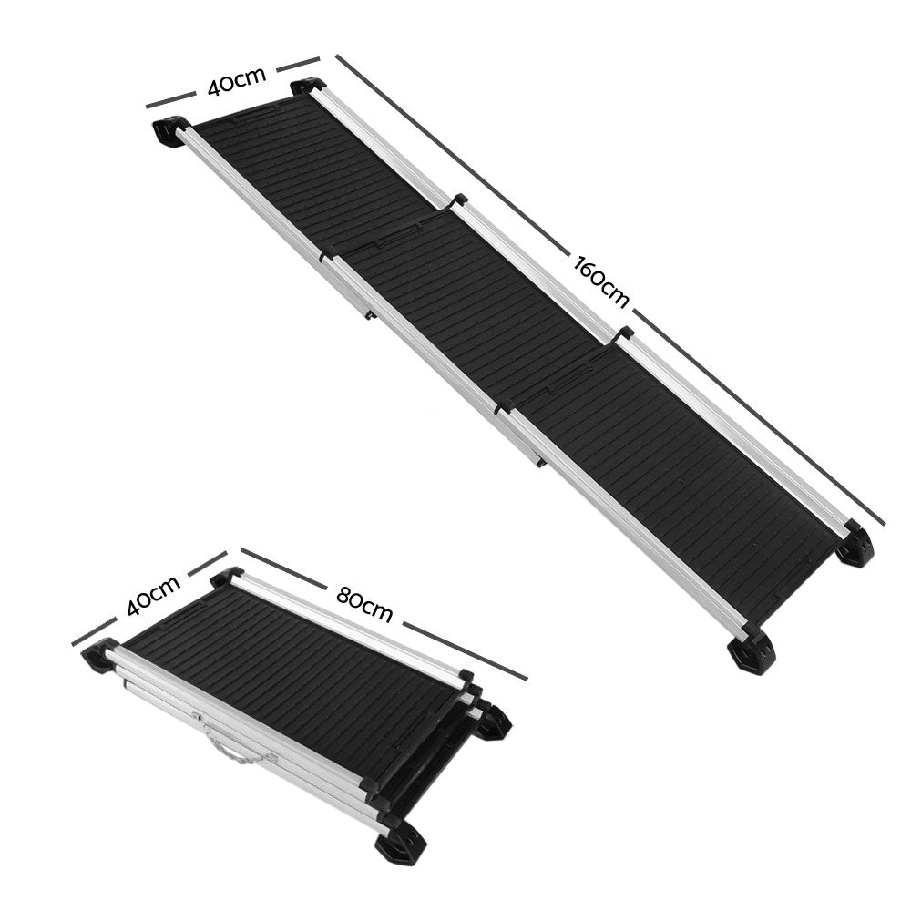 i.Pet Dog Ramp Pet Stairs Steps Car SUV Foldable Portable Ladder Adjustable - SEKSI