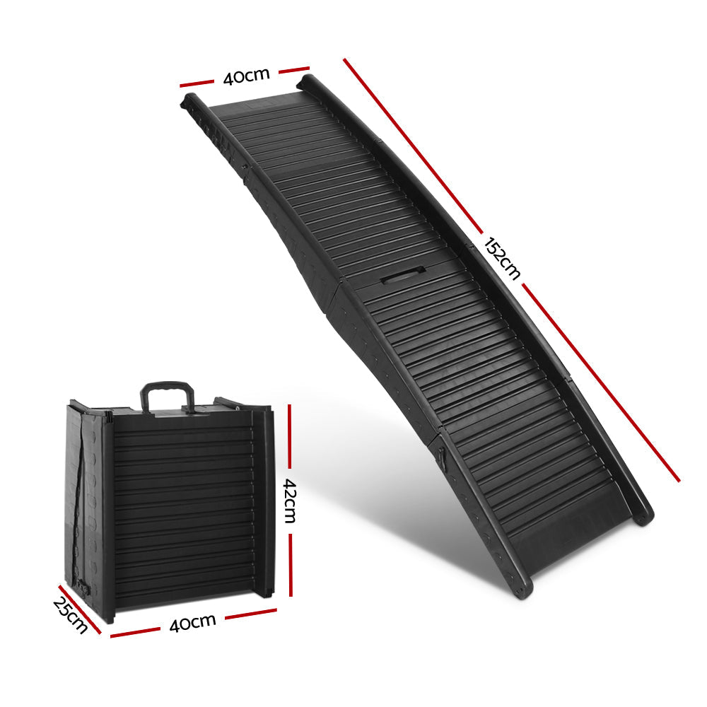 i.Pet Dog Ramp Pet Stairs Steps For Car SUV Ladder Travel Foldable Portable - SEKSI