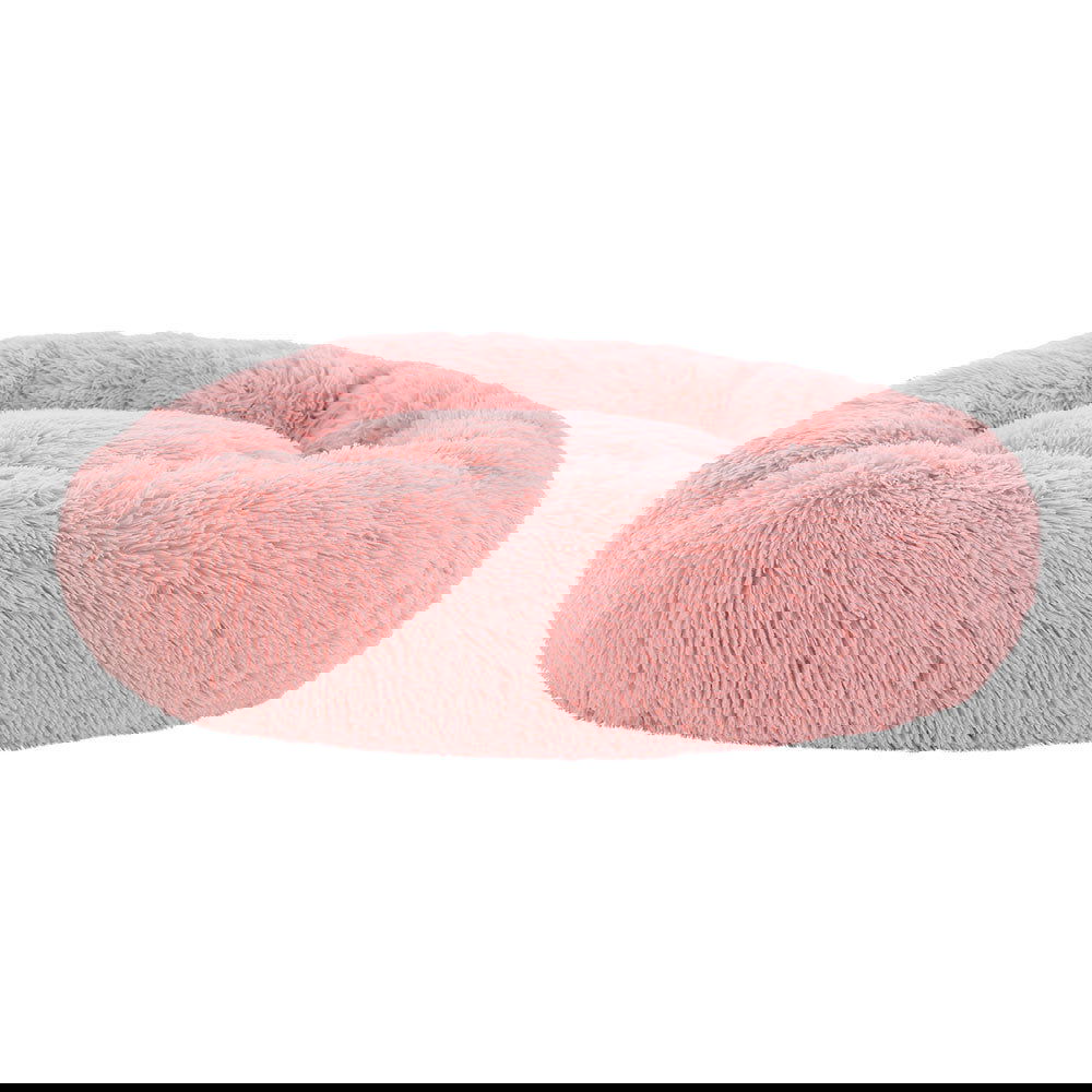 i.Pet Pet Bed Dog Cat 90cm Large Calming Soft Plush Pink - SEKSI