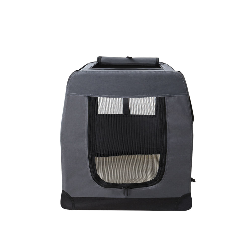 i.Pet Pet Carrier Soft Crate Dog Cat Travel 60x42CM Portable Foldable Car M - SEKSI
