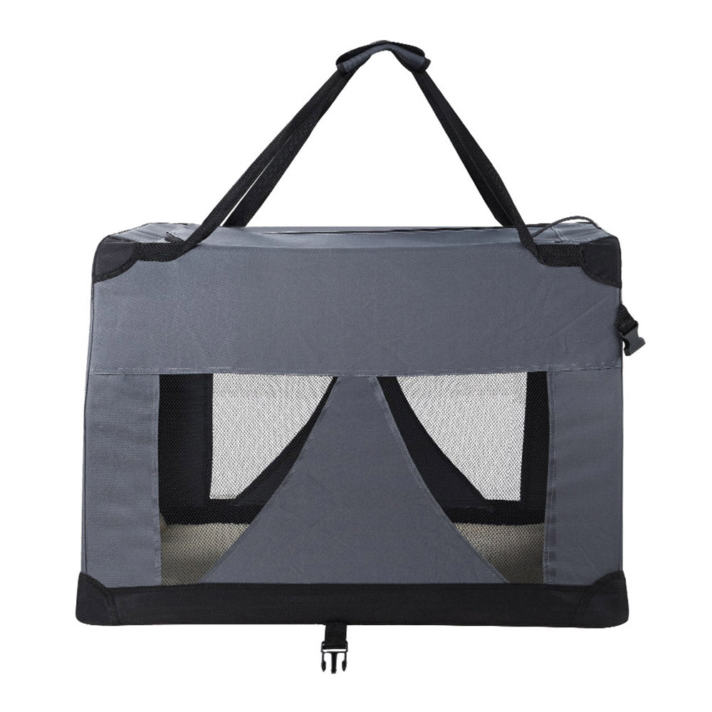 i.Pet Pet Carrier Soft Crate Dog Cat Travel 82x58CM Portable Foldable Car XL - SEKSI