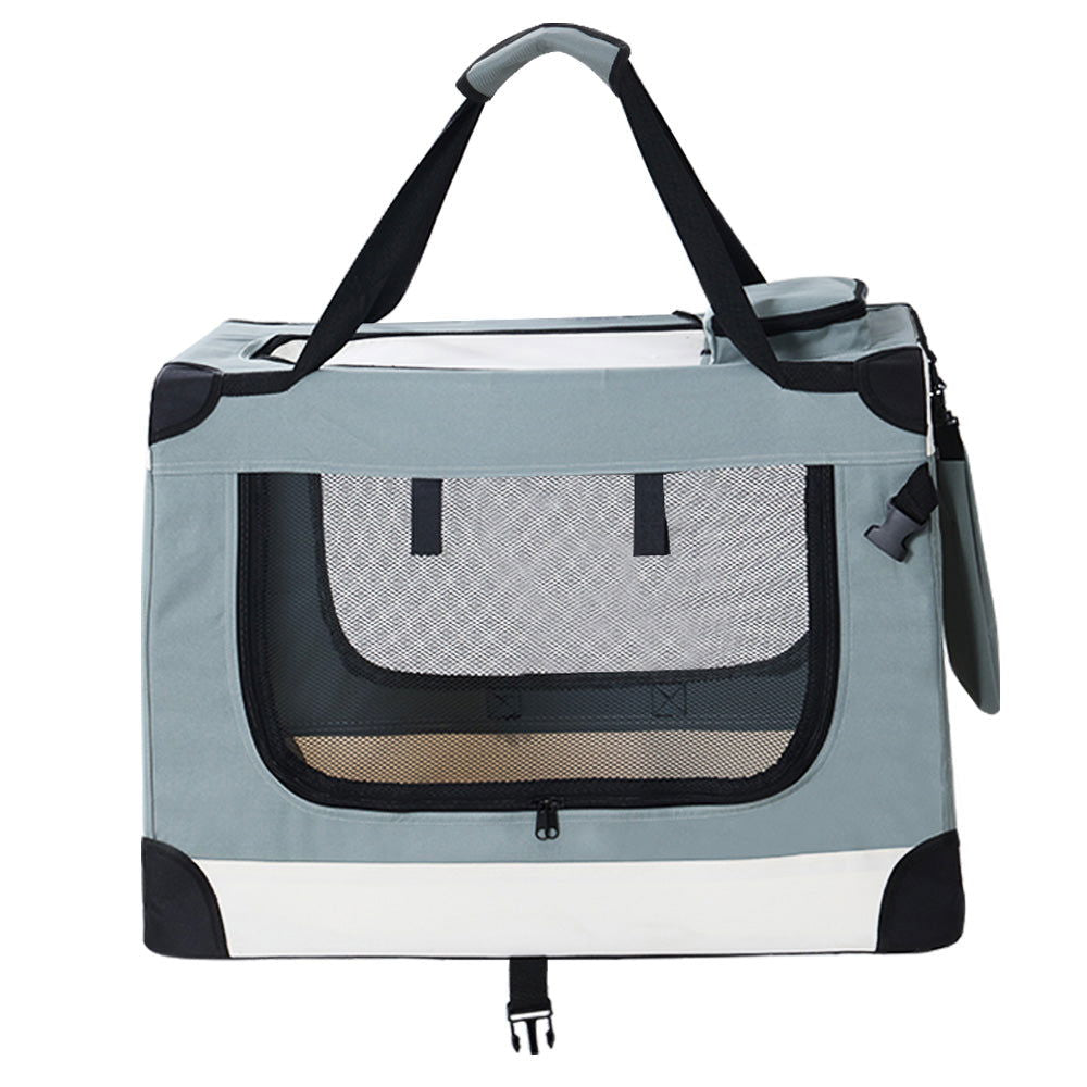 i.Pet Pet Carrier Soft Crate Dog Cat Travel 90x61CM Portable Foldable Car 2XL - SEKSI