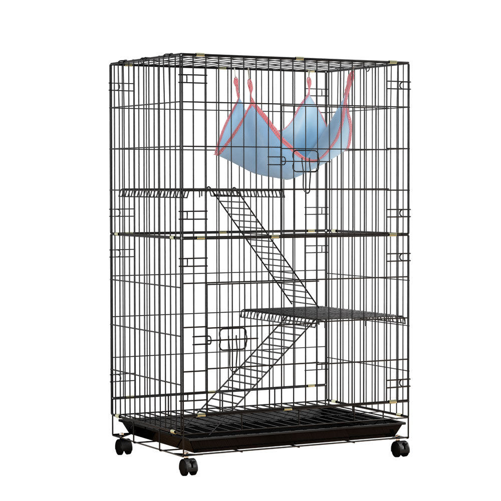 i.Pet Rabbit Cage 100cm Hutch 3 Level Indoor Guinea Pig Ferret - SEKSI