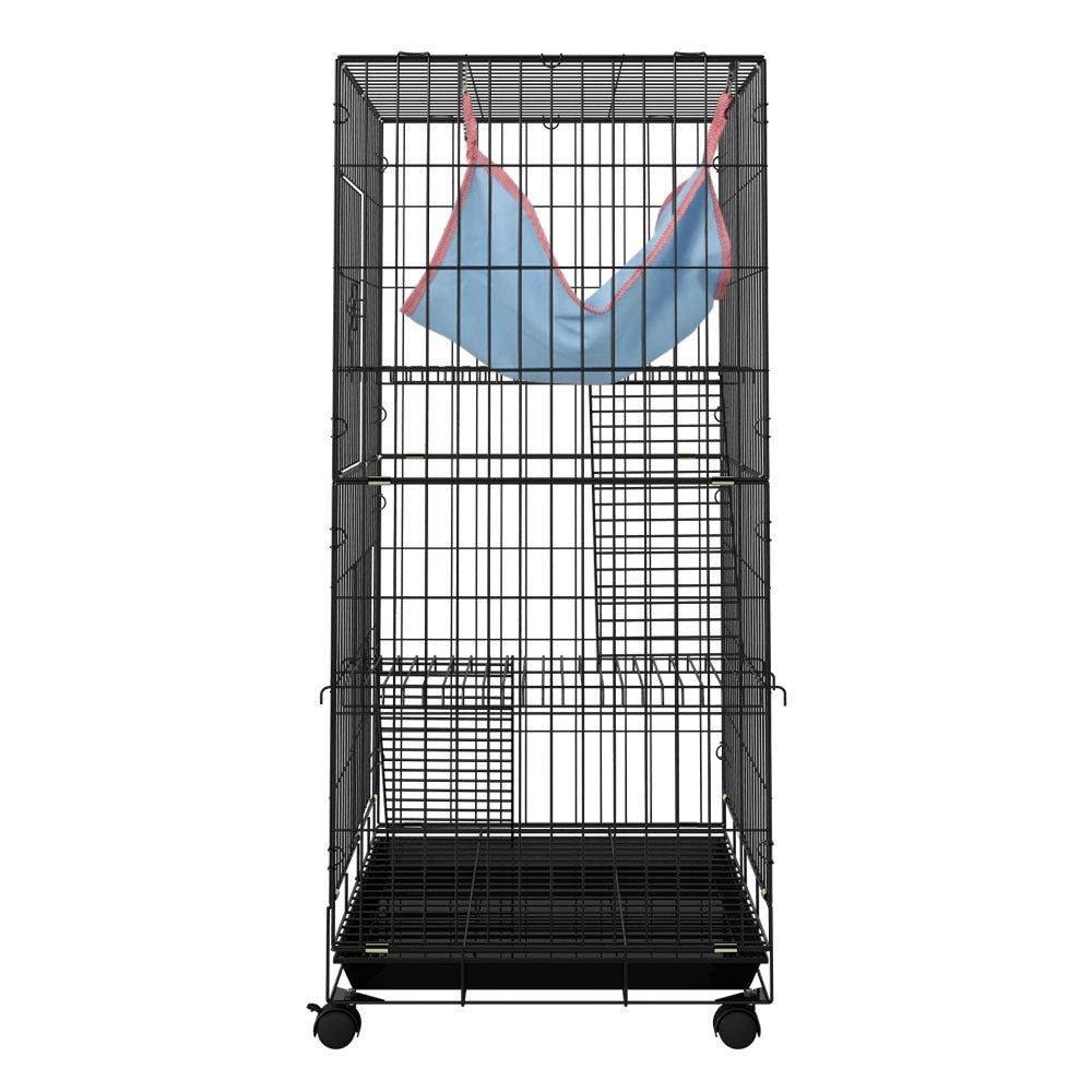 i.Pet Rabbit Cage 100cm Hutch 3 Level Indoor Guinea Pig Ferret - SEKSI
